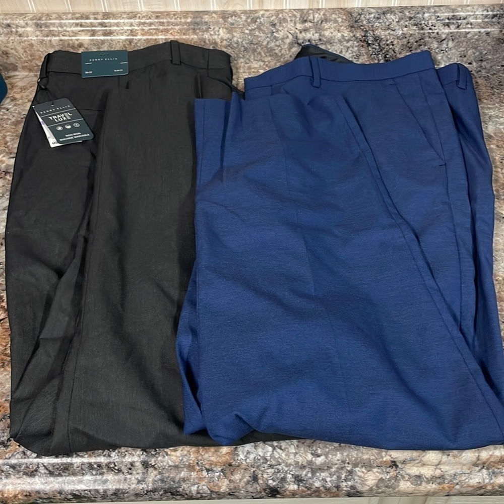 Perry Ellis (NWT) And Murano Men Dress Pants Size 38x32 (set Of 2)